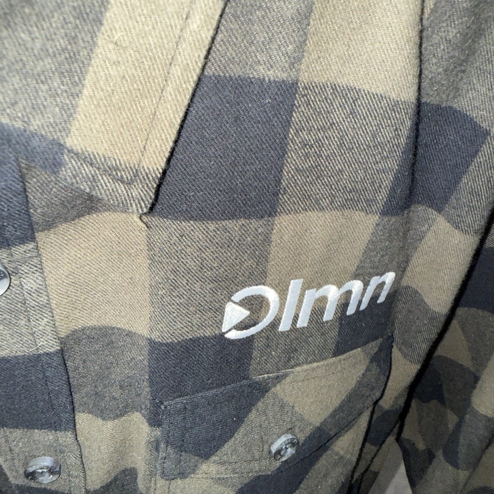 Roots73 Black/green Flannel Men's 2XL With OLM Embrodiery - Picture 4 of 7